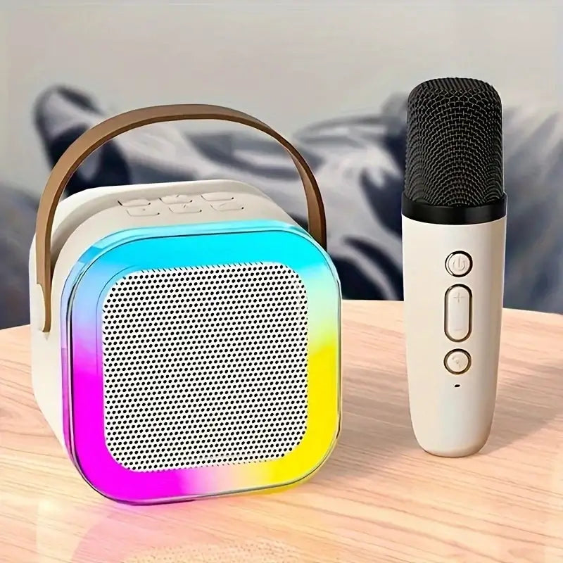 Mini wireless karaoke speaker with mic
