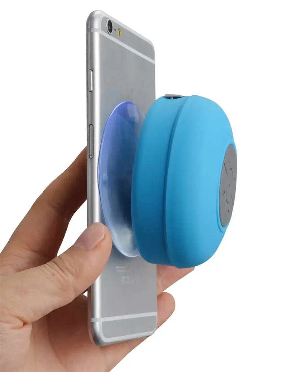 Wireless stereo speaker for shower or outdoors