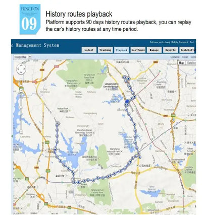 Live tracking and historical playback