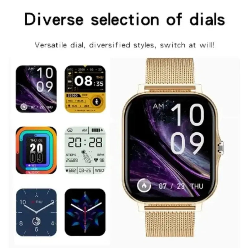 Bluetooth call support – talk right from your wrist.