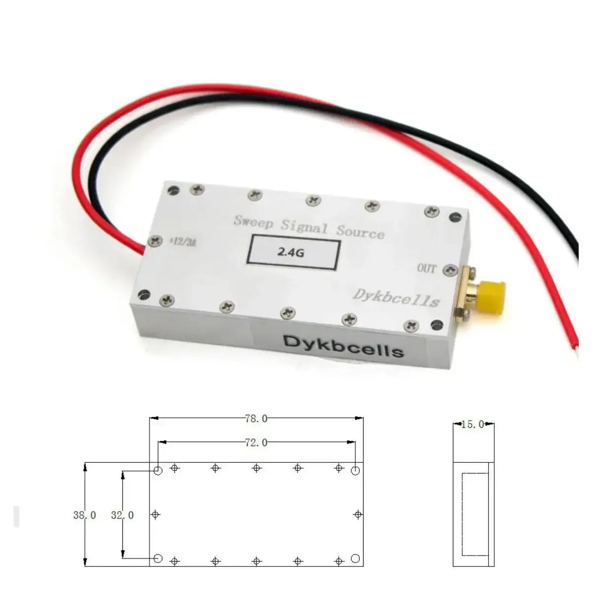 Ideal for WiFi & Bluetooth device testing.