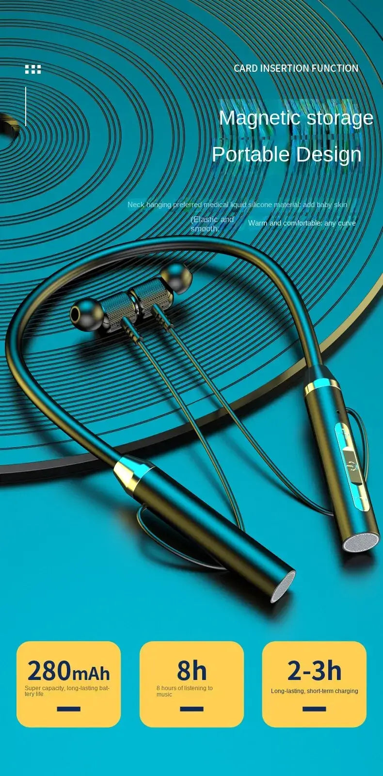 Deep bass and crisp treble performance.