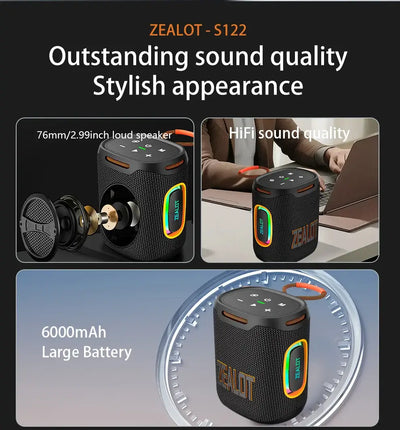 ZEALOT S122 with deep bass technology