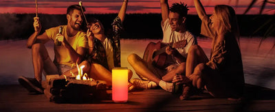 Stylish and portable LED Bluetooth speaker