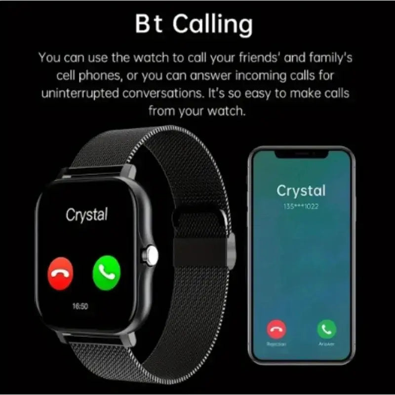 Bluetooth call support – talk right from your wrist.