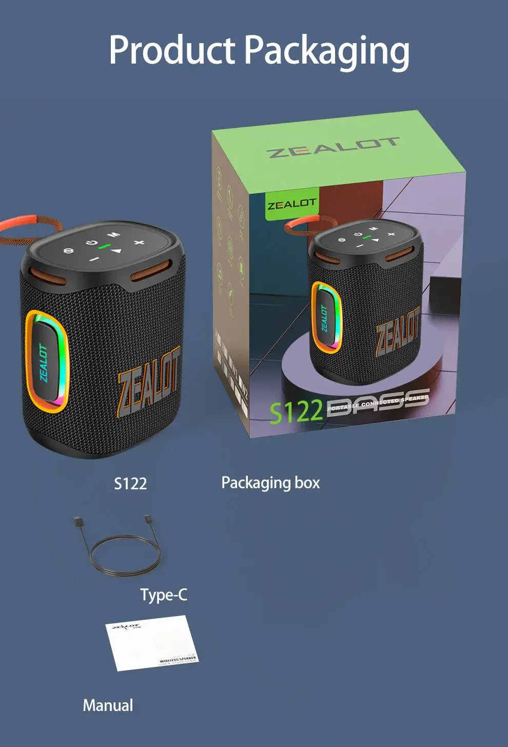 Wireless speaker with dual pairing mode