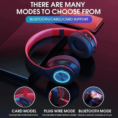 On-ear design with soft cushions for all-day comfort.
