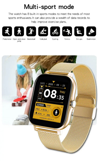 Bluetooth call support – talk right from your wrist.