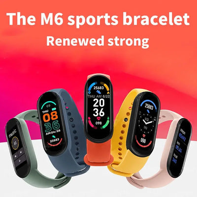 Track your fitness with the M6 smart bracelet.