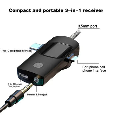 No app needed – instant connection & recording.