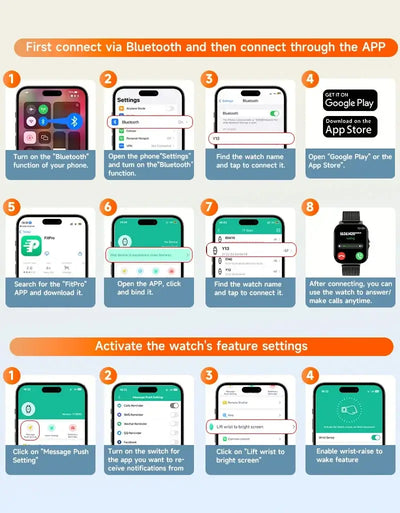 Bluetooth call support – talk right from your wrist.