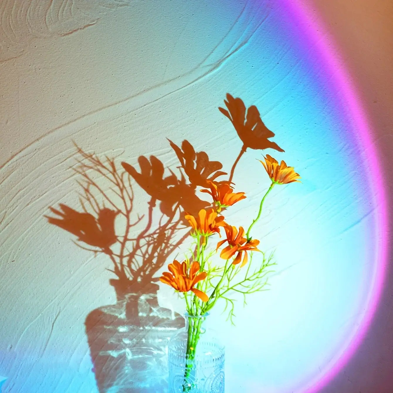 Perfect for bedroom or living room glow.