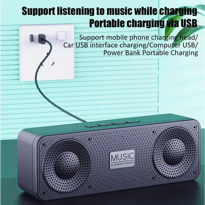 Connect wirelessly to phone, tablet, or computer.