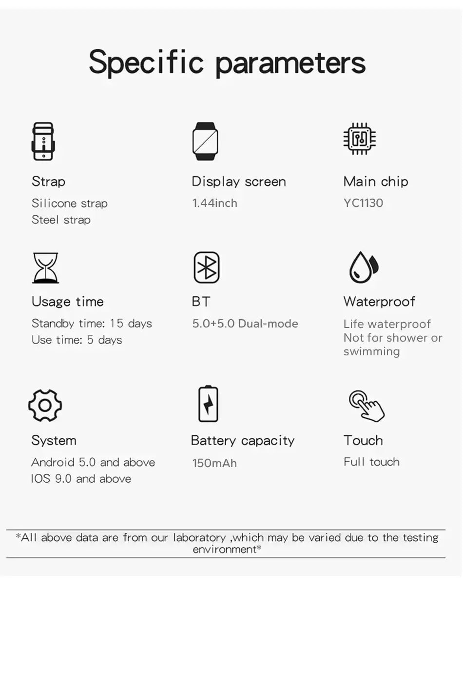 Bluetooth call support – talk right from your wrist.