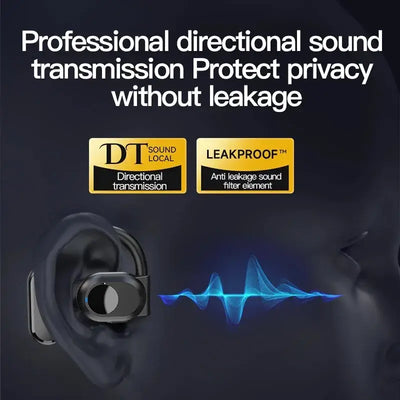 Open-ear design keeps you aware of surroundings.