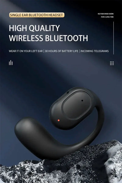 Enjoy music while staying alert to surroundings.