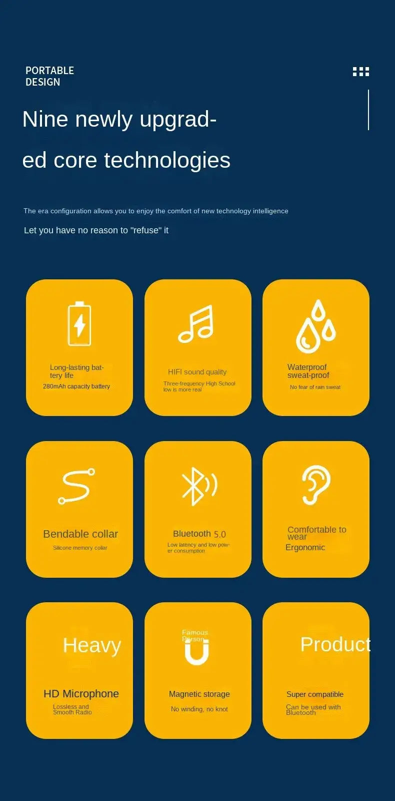Noise isolation enhances music clarity.