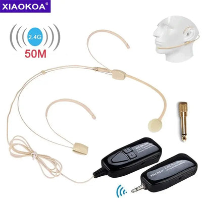 2.4G wireless mic with 50m stable range.