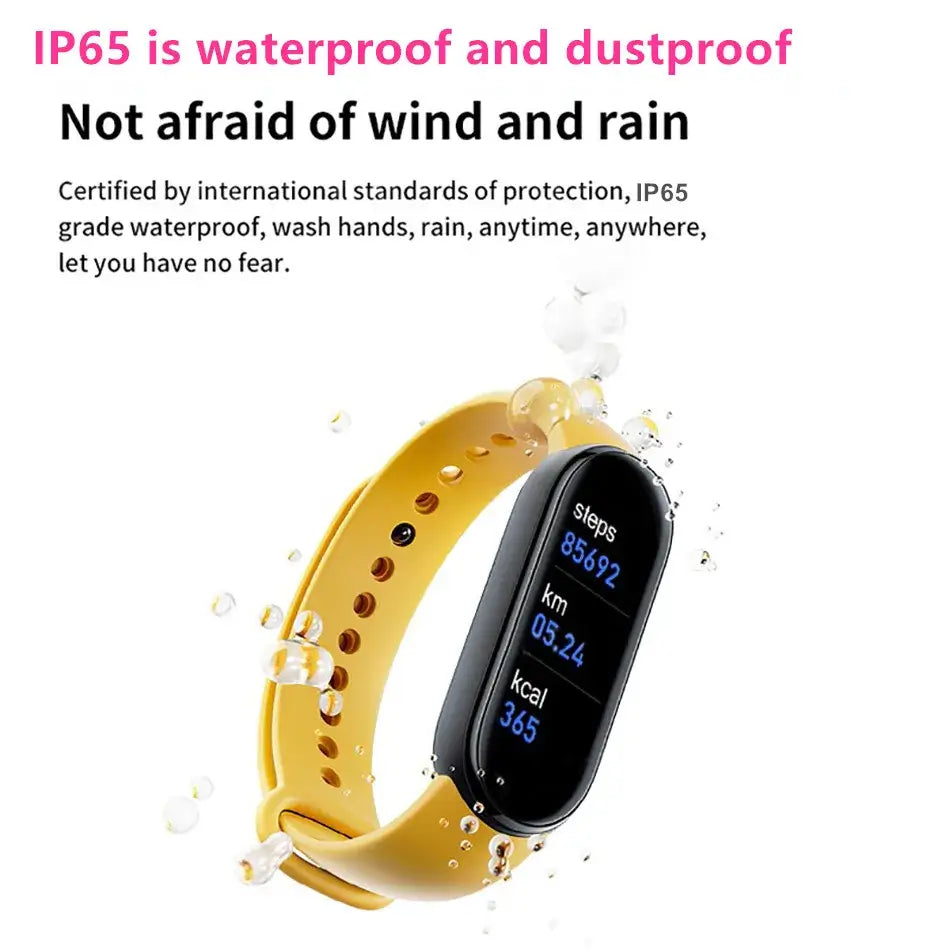 Track your fitness with the M6 smart bracelet.