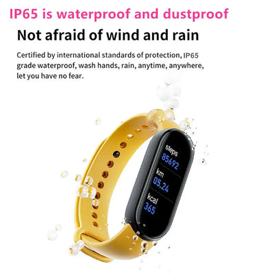 Track your fitness with the M6 smart bracelet.