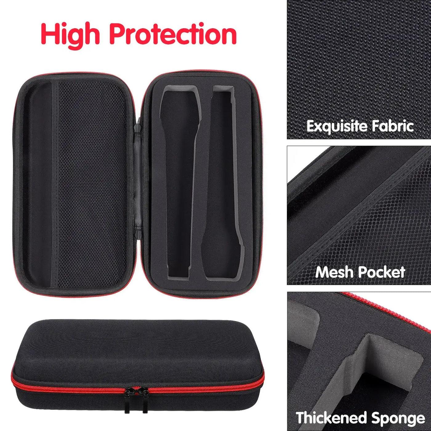 Shockproof case keeps your mic safe on the go.
