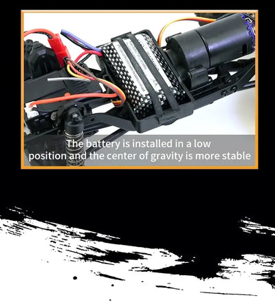 Tough plastic shell resists crashes.