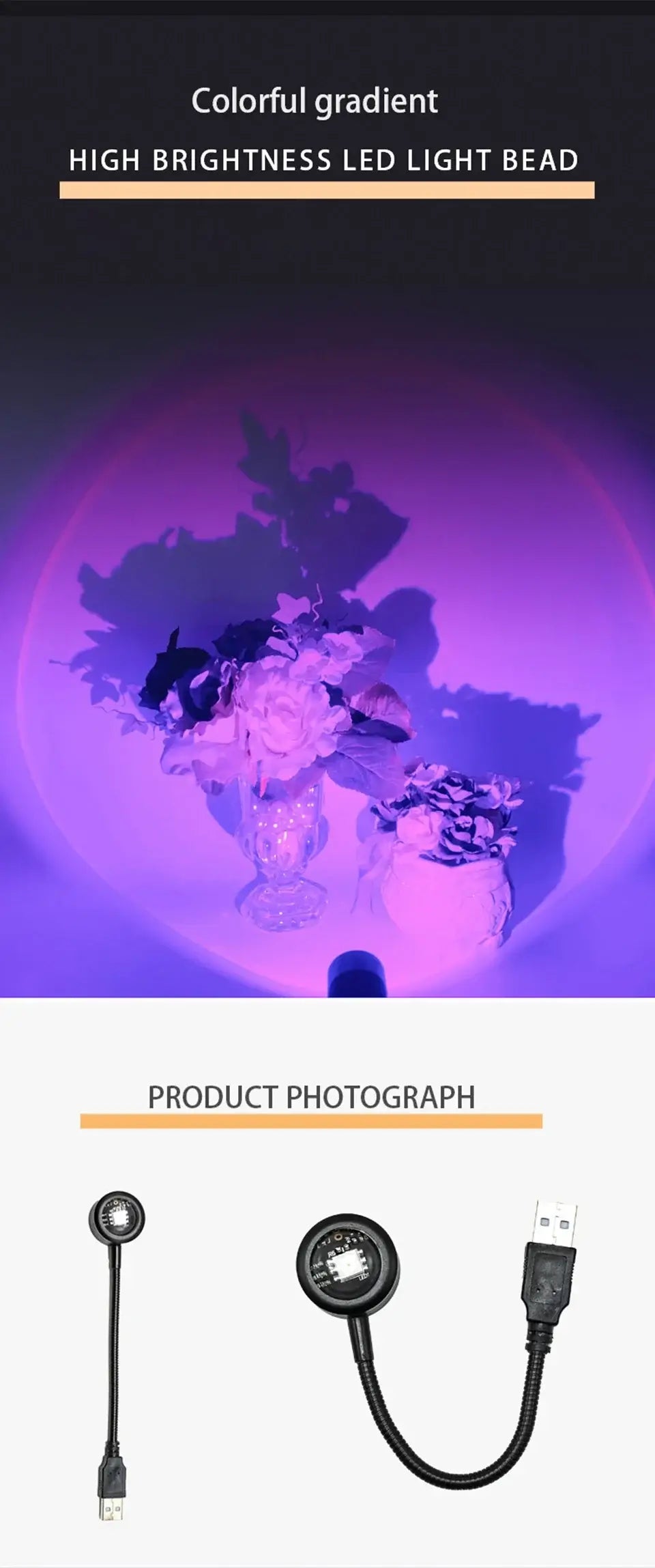 Stylish lighting for parties or photoshoots.