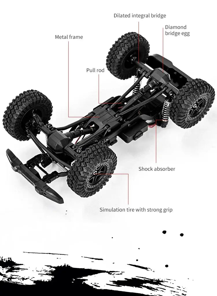 Adventure-ready RC truck for boys.