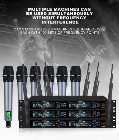 Rechargeable mic with long battery life.