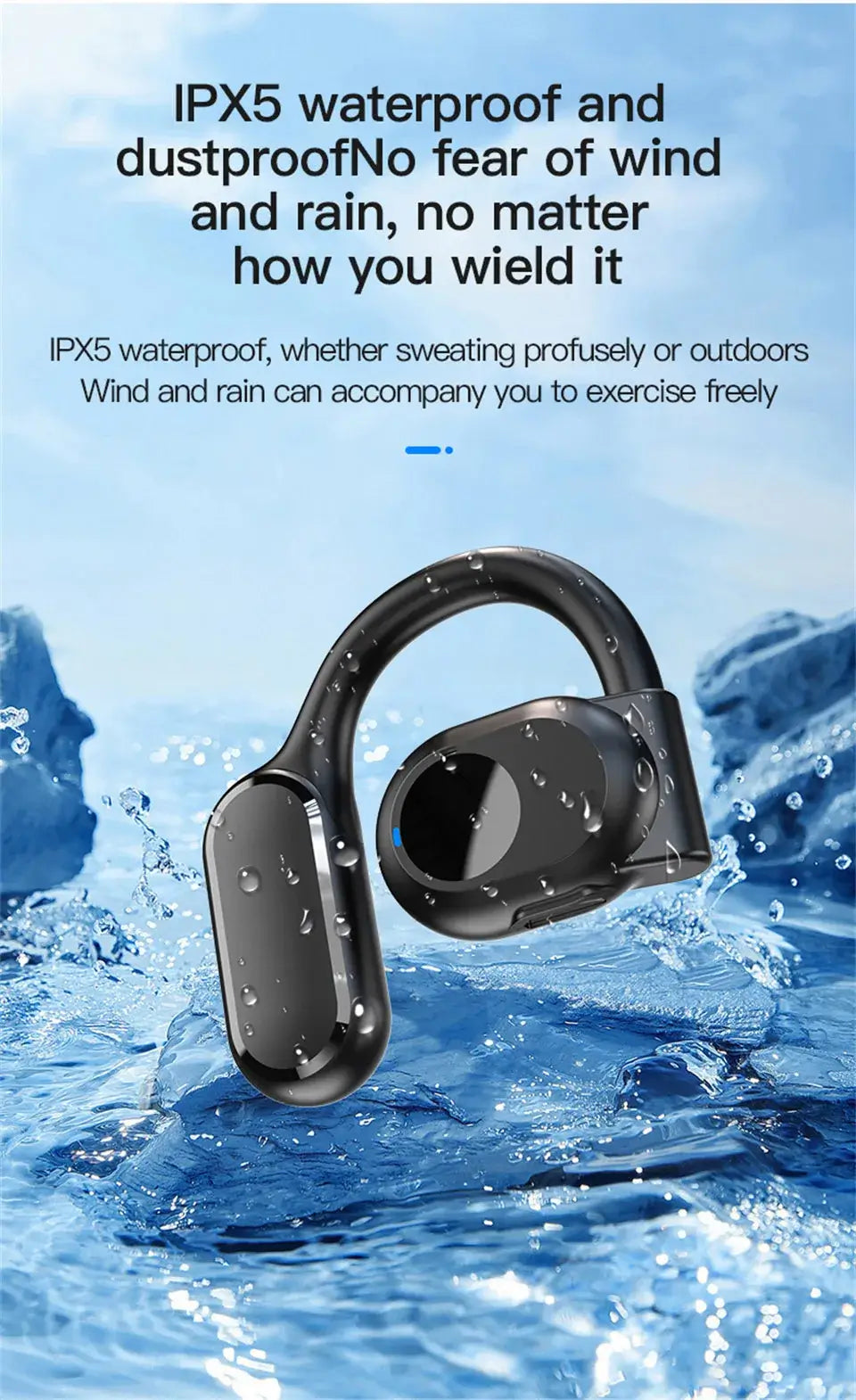 Crisp audio without blocking your ear canal.