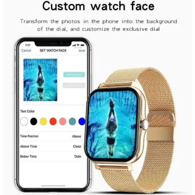 Bluetooth call support – talk right from your wrist.