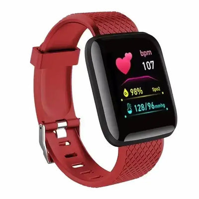 Track steps and calories with the 116 Smart Fitness Bracelet.