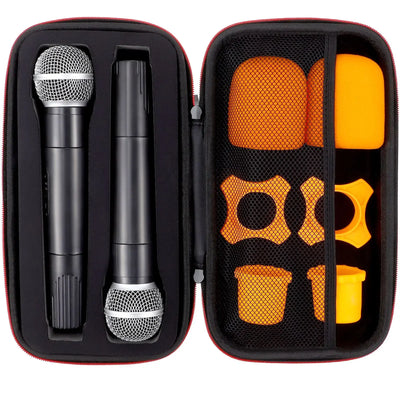Protect your mic with thick sponge padding.