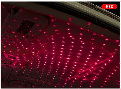 Soft red/purple star effects for ambiance.