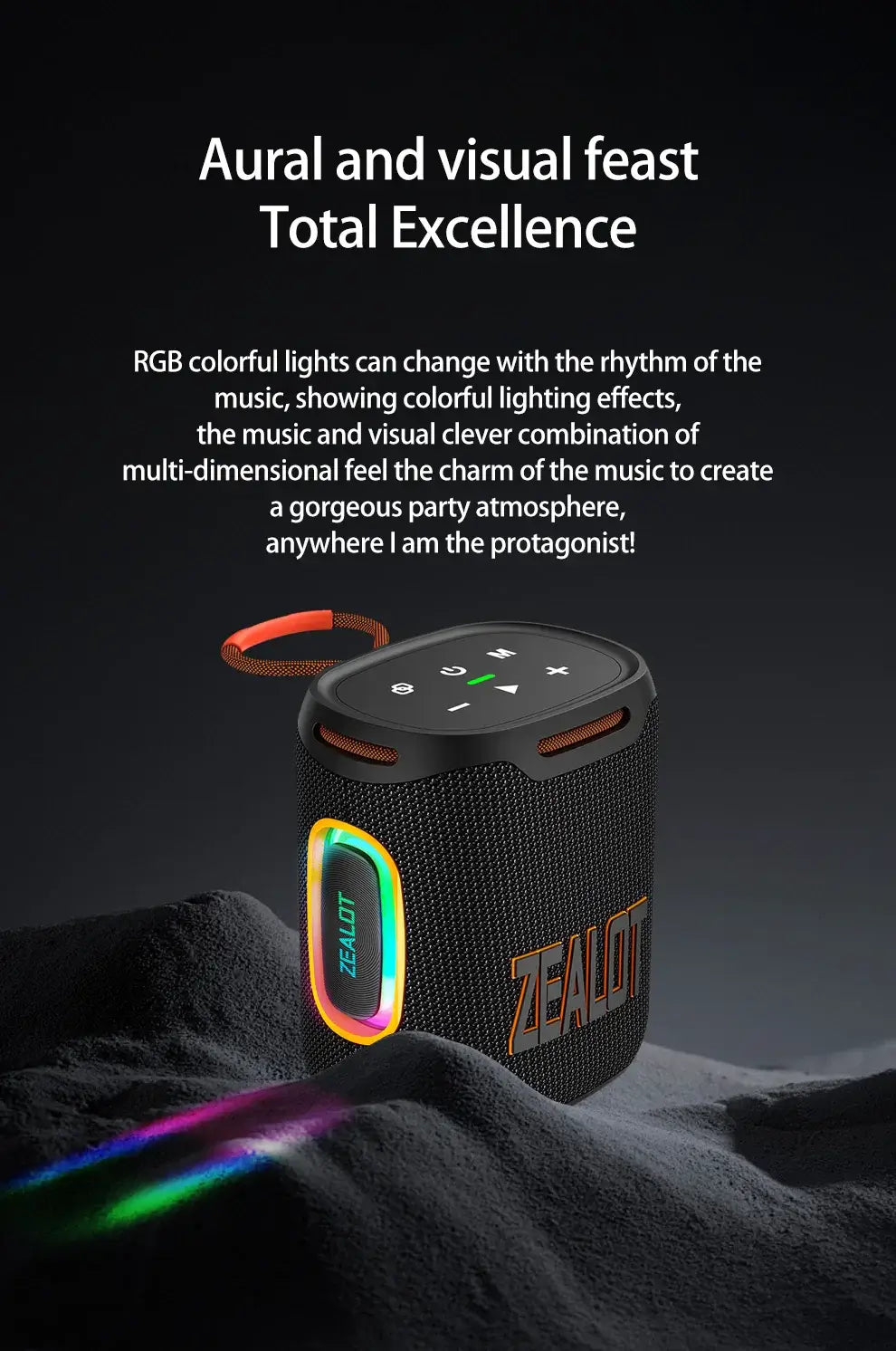 Durable speaker with long battery life