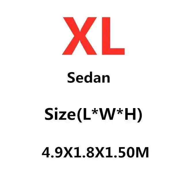 Universal sizes fit S–XXL SUVs & sedans.