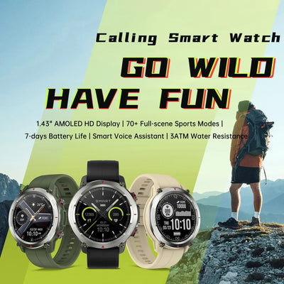 Tracks steps, heart rate, and calories 24/7.