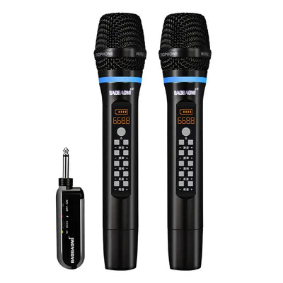 Pair with speakers for instant karaoke.