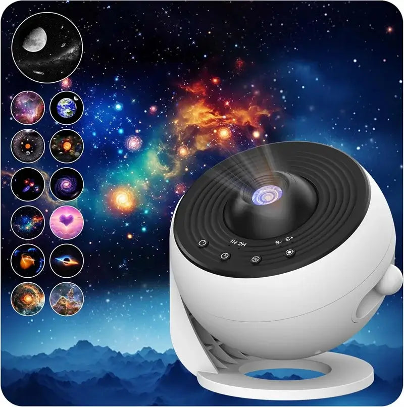 Beautiful rotating planetarium effect.