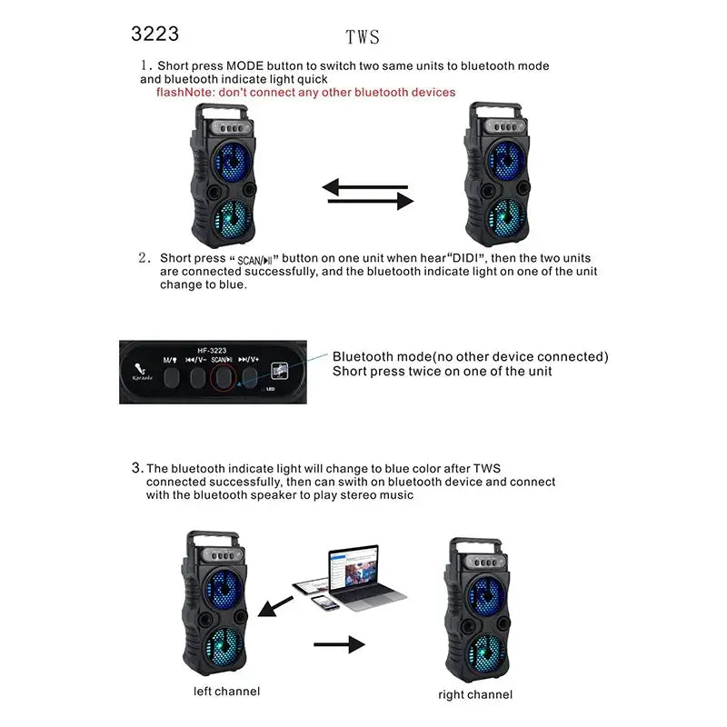 Powerful audio for dancing and family fun