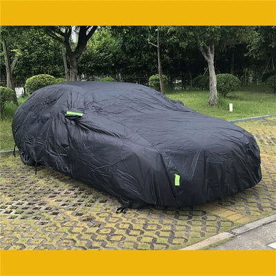 Black design looks sleek while shielding your car.