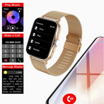 Waterproof design for daily use and workouts.