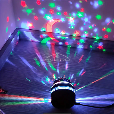 Transform any room into a rotating galaxy of stars and colors!