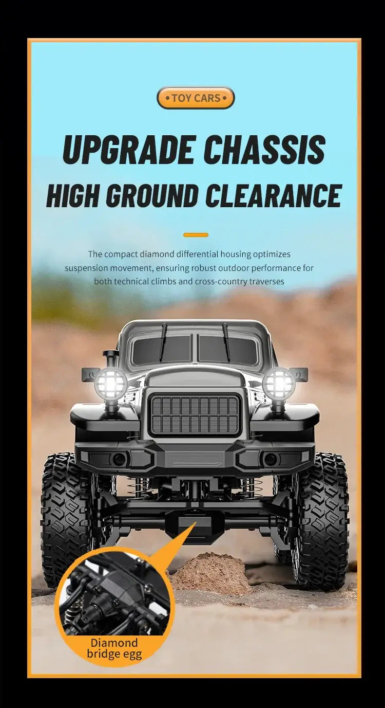 Cool pickup truck toy for all terrains.