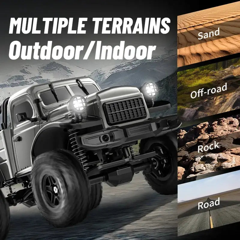 4WD remote control off-road vehicle.