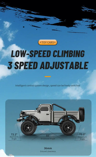 Smooth remote control for easy driving.