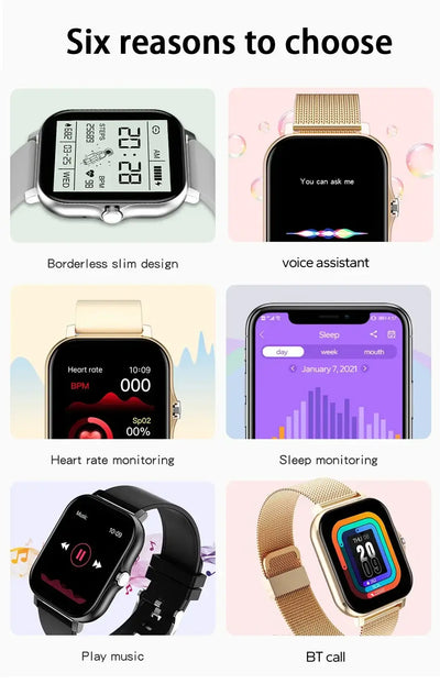 Bluetooth call support – talk right from your wrist.