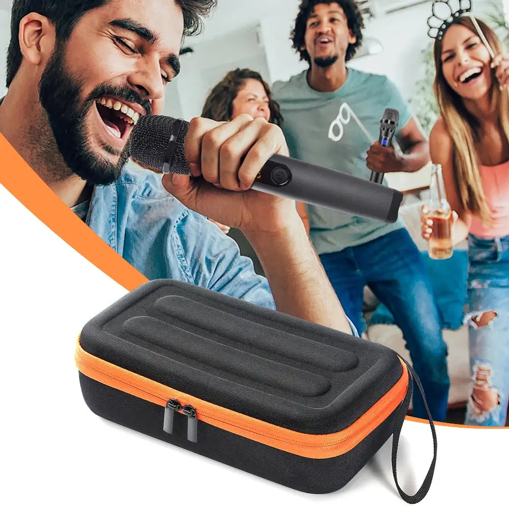 Durable EVA hard shell protects your mic.