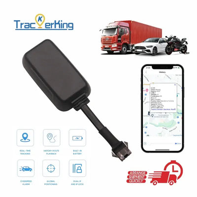TrackerKing EC08 2G GPS car tracker device.