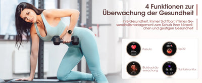Stylish smartwatch with phone call function for women.